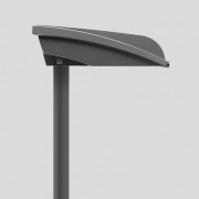  KONDOR LED SR street lighting luminaire with 68W / 7,025lm / 4,000K LED module for mounting post-top installiation 60-76mm or on arms 42-60mm, IP66