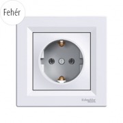  ASFORA socket with screw fixing, earthing and frame