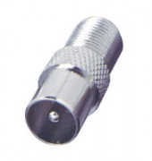  FF 18 coax plug to F socket adaptor
