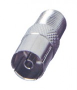  FF 19 coax socket to F socket adaptor