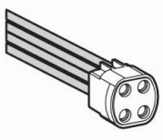  180/D-FF (200db) G10q-s leng� k�rf�nycs� foglalat 30cm vezet�kkel