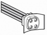  184/D-FR (200db) G10q-s leng� k�rf�nycs� foglalat 30 cm vezet�kkel