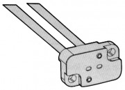  217-2 (200db) G5,3-GY6,35-as lecsavarozhat�, kisfesz�lts�gq halog�n l�mpa foglalat 12cm vezet�kkel