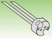  224/TF-FEP (200db) GZ4-GZ6,35-�s lecsavarozhat�, kisfesz�lts�gq halog�n l�mpa foglalat 12cm vezet�kkel