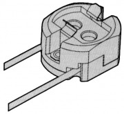  305 (20db) G12-es lecsavarozhat� f�mhalog�n l�mpa foglalat 20cm vezet�kkel