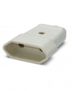  Recessed, unearthed swievel socket, cream, 10A, 250V