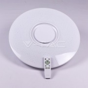  LED Ceiling Smart Lamp with Speaker, Star Pattern, LED 36W, 3400lm, RGB + 3IN1, Round, white 500x65mm, IP20 (VT-5500)