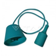  Silikon fixed pendant lighting, green,  1000mm, without sade, for 1x60W/E27 light source (VT-7228)