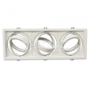  LED �lmennyezeti billenthet� l�mpatest, 3xAR111 f�nyforr�shoz, feh�r (VT-3577)