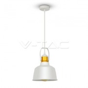  VINTAGE pendant lighting, white, aluminum, 230x310x1150mm, 1x60W / E27 light source (VT-7422)