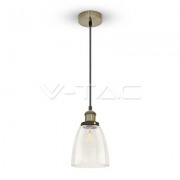  F�ggeszt�k, �tl�tsz� �veg+f�m, 140x240x1130mm, 1x60W/E27 (VT-7140)