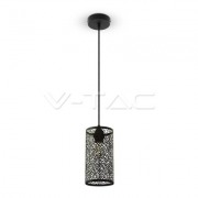  Metal pendant lighting, matt black, 130x250x1300mm, 1x60W/E27  (3825)