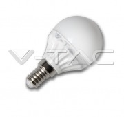  4W/220V round lamp shape LED lamp, 350lm, 6,000K, 160�, diam.45mm x 80mm, E14 cap, (4124)