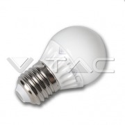  4W/100-240V round lamp shape LED lamp, 300lm, 6,000K, 180�, diam.45mm x 74mm, E27 cap, (4207)