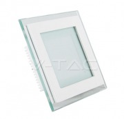  LED PANEL GLASS, 6W LED �lmennyezeti l�mpatest, 540lm, hidegfeh�r (6000K), (4737)