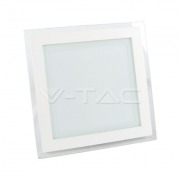  LED PANEL GLASS, 18W LED �lmennyezeti l�mpatest, 1260lm, hidegfeh�r (6000K), 190x190 mm, (4745)