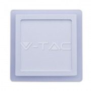  PANEL LED l�mpatest, 22W / 1800lm, 120�, semleges feh�r (4500K), n�gysz�gletes, 240x240x40 mm, (4929)