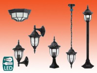 MILANO outdoor luminaire set, black